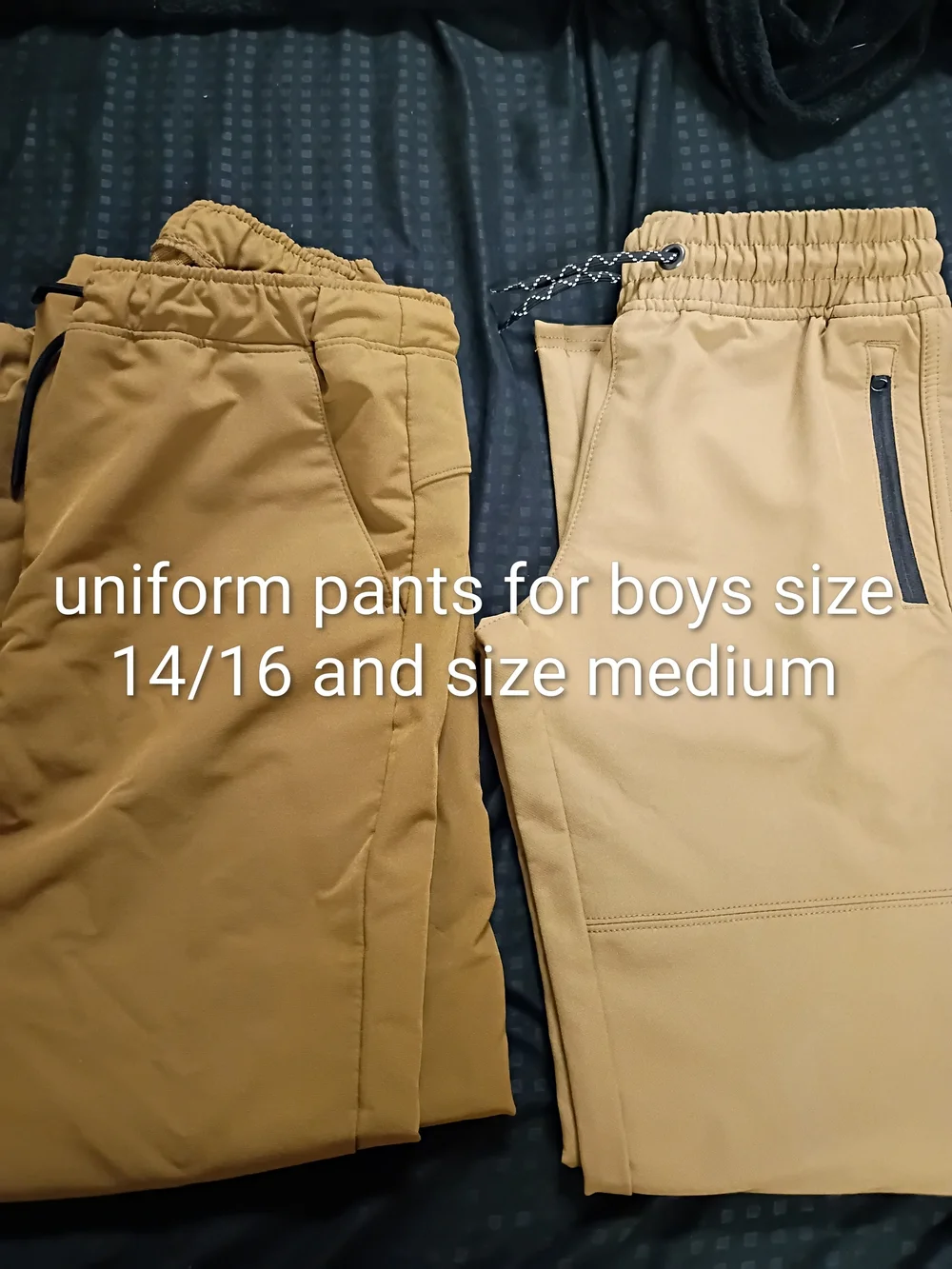 Boys Uniform Stretch  Pants in Khaki